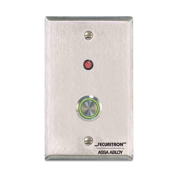 Securitron Push to Exit Button, SPDT, Momentary, 4A PB4L-2