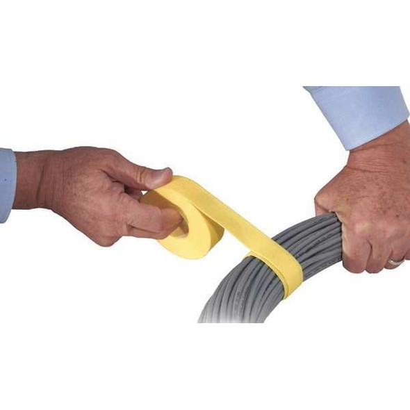 Rip-Tie Hook-and-Loop Cable Tie Roll,75 ft,Black G-10-075-BK