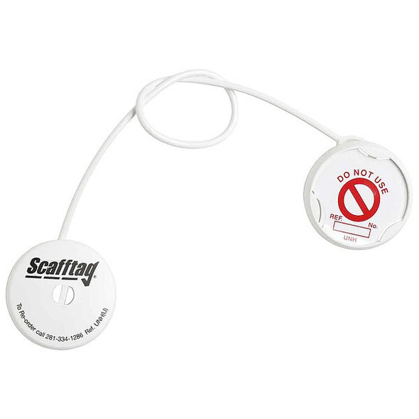 Brady Tag, Do Not Use, Plastic, Red on White, Circle, 20 PK UNI-UNH 12 P