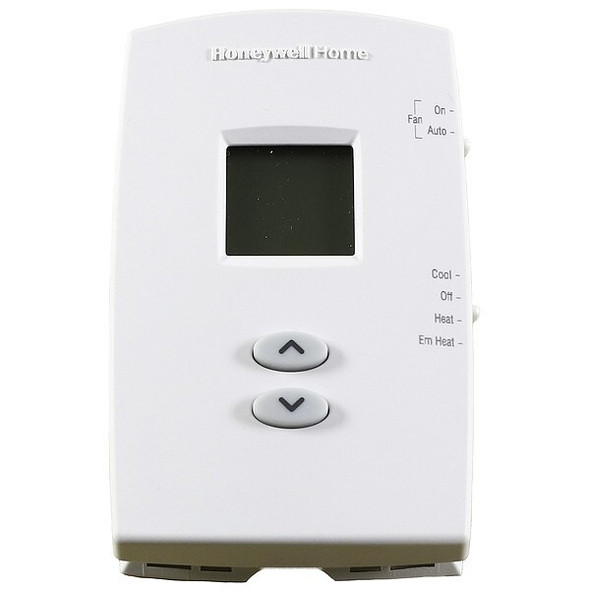Vertical Non-Programmable Thermostats, 2 H, 1 C, Hardwired/Battery, 20/30VAC