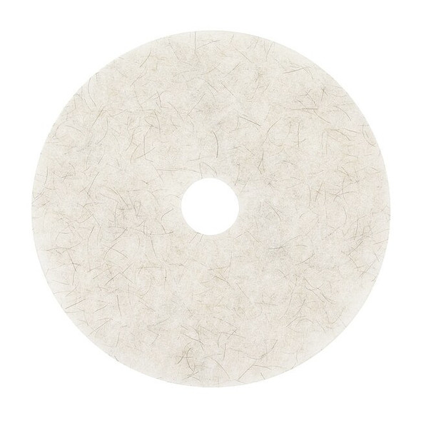 3m Burnishing Pad,21 in Dia,White,PK5 3300