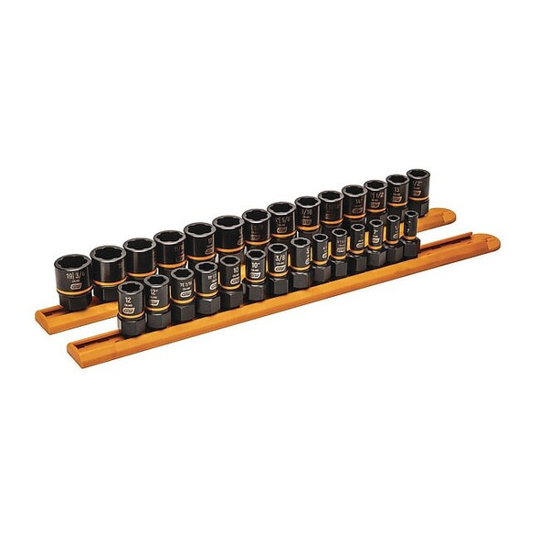 28 Piece 1/4" & 3/8" Drive Bolt Biter Impact Extraction Socket Set