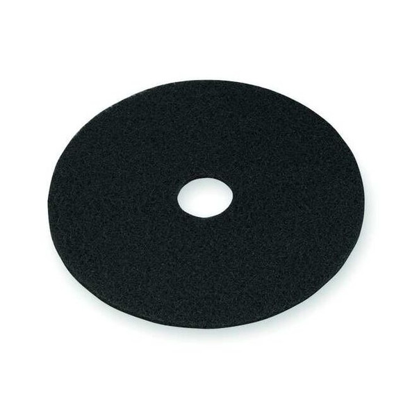 3m Stripping Pad, Stripping, Black, 20 in Dia, Polyester, 5 PK 7200
