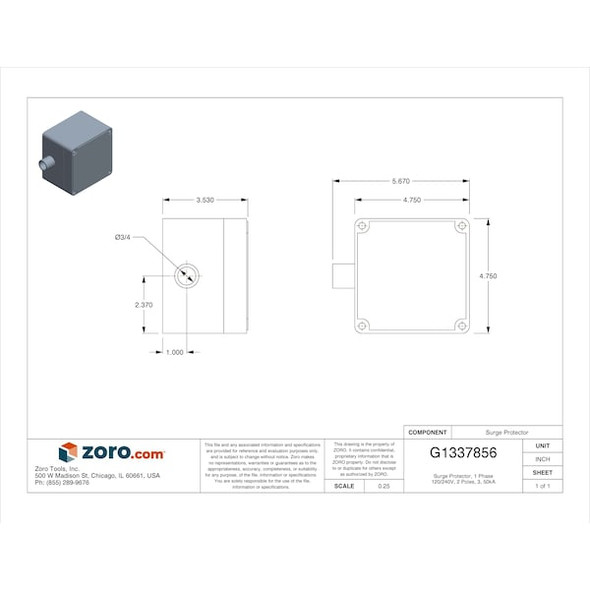Eaton Surge Protection Device,1 Phase,120/240V CVX050-240S Eaton Surge Protection Device,1 Phase,120/240V CVX050-240S