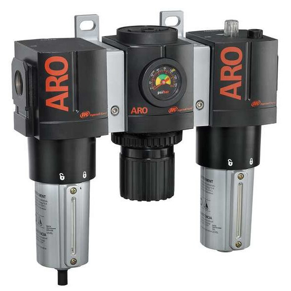 Aro FRL,3 pcs,1" NPT,5 micron,215 cfm C38461-810