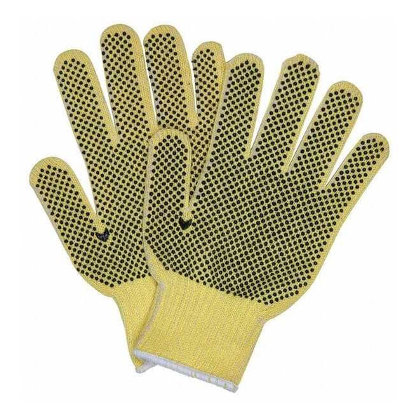 Cut Resistant Coated Gloves, Cut Level A2 ,Dotted ,PVC ,Dotted ,XL 12 PK