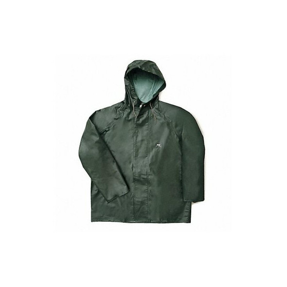 Helly Hansen Rain Jacket with Hood,Green,L 70300_490-L