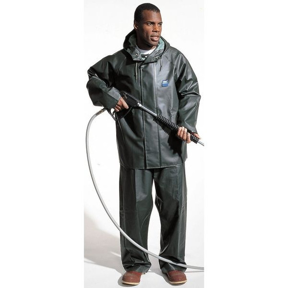 Helly Hansen Rain Jacket with Hood,Green,L 70300_490-L