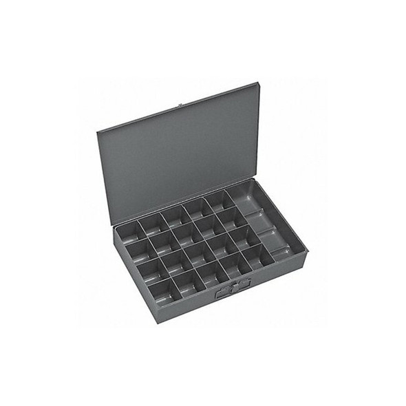 Steel, Compartment Drawer, 12 1/2 in D x 3 1/8 in H x 18 3/8 in W