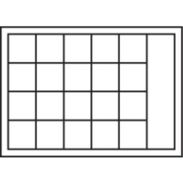 Durham Mfg Steel, Compartment Drawer, 12 1/2 in D x 3 1/8 in H x 18 3/8 in W 109-95-D570