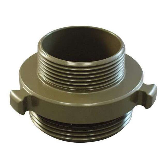 Moon American Fire Hose Adapter,Straight,NPTxNH 378-2562524