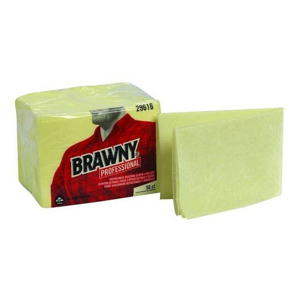 Georgia-Pacific Rayon Dust Cloth 17" x 24", Yellow, 200PK 29616