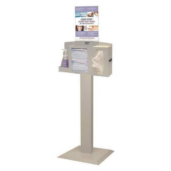 Bowman Dispensers Respiratory Hygiene Station,58-26/64" H BD111-0012
