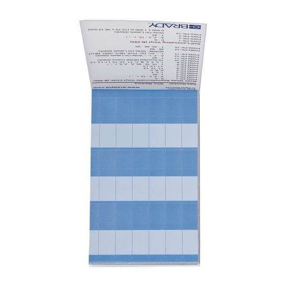 Brady Wire Marker Book,Write-On,Self-Adhesive PWS-PK-14