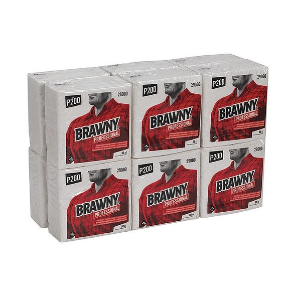 Brawny Disposable Towels 13" x 13", 80 Sheets/ Pack, 12PK 29000
