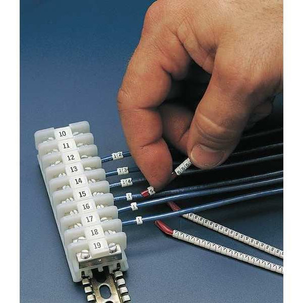 Brady Wire Marker Wand, Preprinted, Sleeve, PK13, SCN10-N-Z SCN10-N-Z