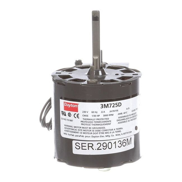 Dayton HVAC Motor,1/30 HP,3000 rpm,230V,3.3 71214610M