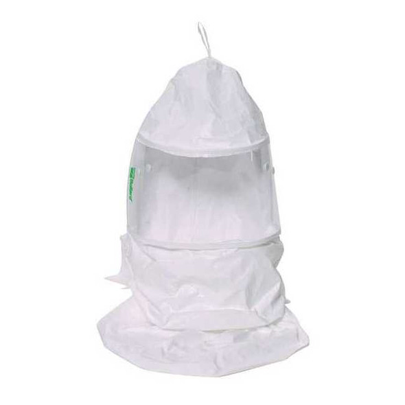 Bullard Double Bib Tychem QC Hood, Inner Bib, EVA Series, CC20, White 20TICN