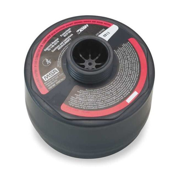 Msa Safety Gas Mask Canister,Black, Magenta 10067469