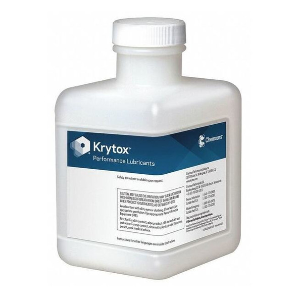 Krytox Lubricant, 1 kg, Pail, Synthetic Base, Colorless 1525