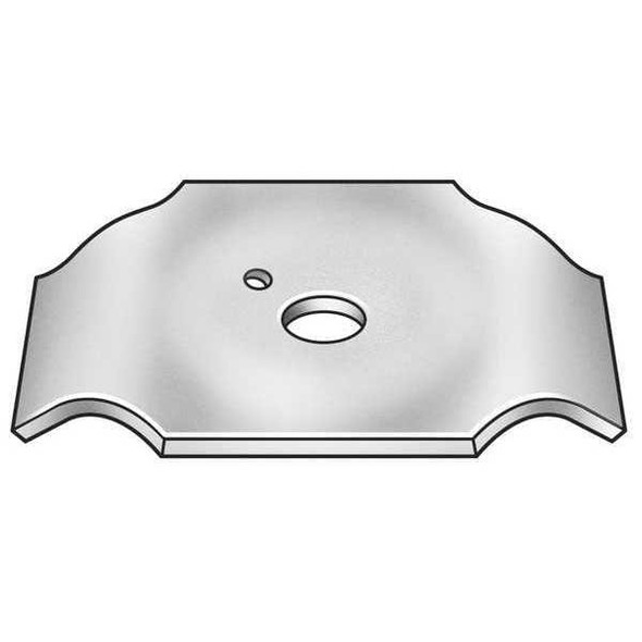 Grating Clip, For Screw Size 1/4 in, Carbon Steel, Galvanized, 100 PK