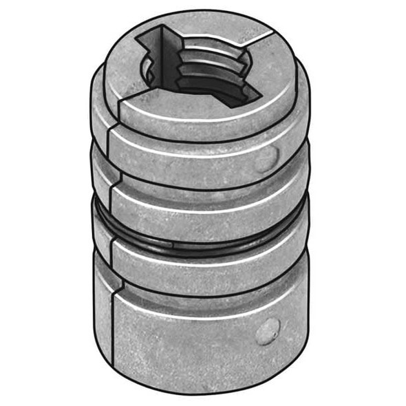 Manufacturer Varies Double Lag Shield, 3/8" Dia, Alloy Steel Zinc Plated, 100 PK 3420200