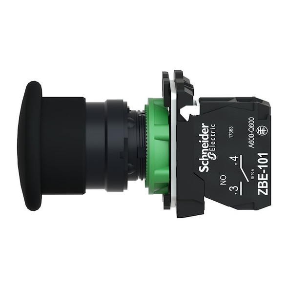 Push Button Operator, Mushroom Head, Momentary Action, Not Applicable Release, Non-Illuminated