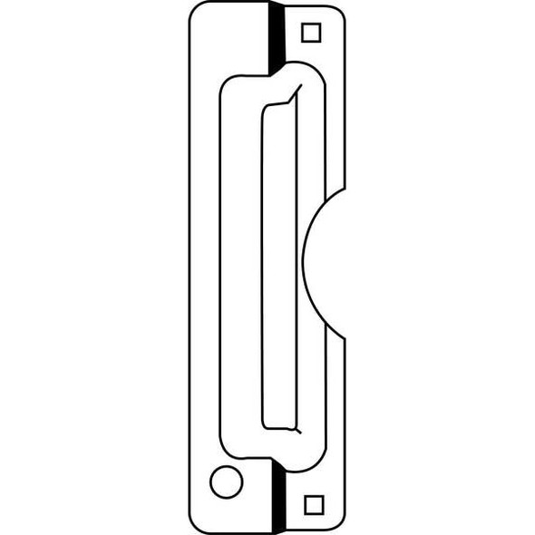Rockwood Door Latch Guard, Stainless Steel, 11"L x 3-3/32"W 320CL.32D