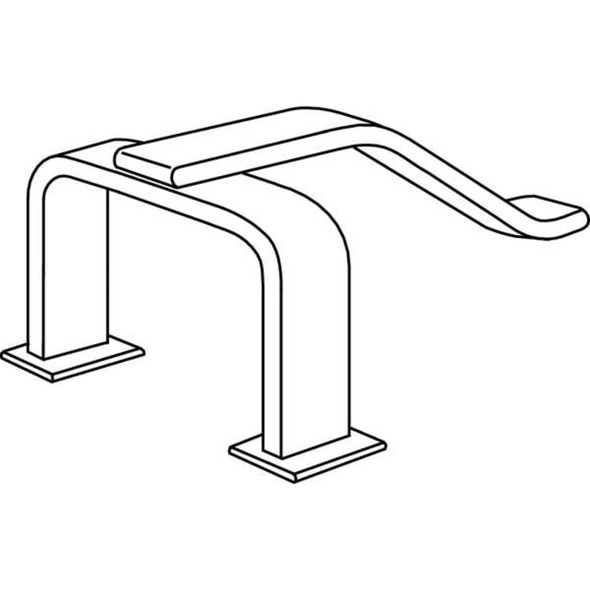 Rockwood Door Guard,Lever Handle Trim Protector R116EDPH.32D