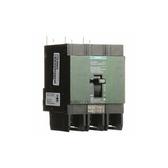 Miniature Circuit Breaker, BQD Series, 30A, 3 Pole, 480V AC, 14kA at 480V AC