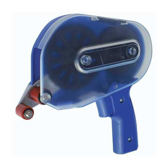Handheld Tape Dispenser, 3/4 in Max. Tape Width. Pistol, Blue