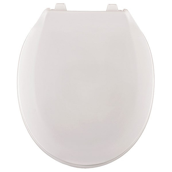 Centoco Toilet Seat With Cover, Toilet Seat, Round, White 460STS-001