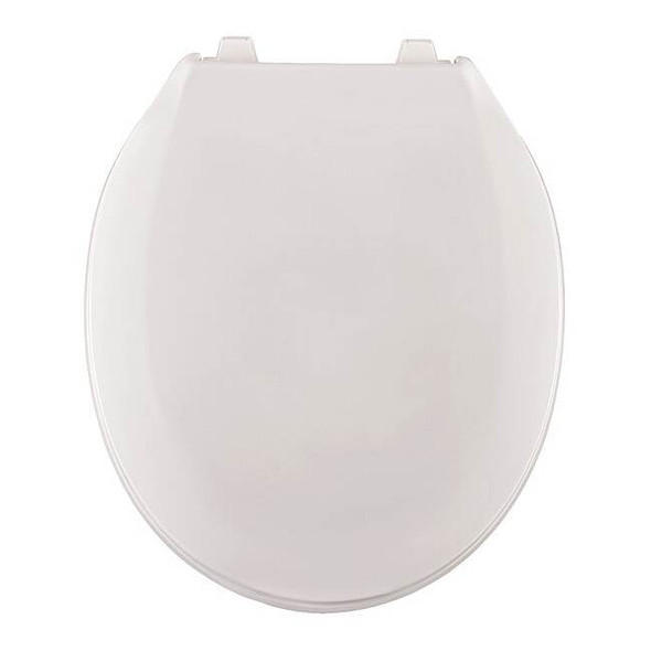 Centoco Toilet Seat With Cover, Toilet Seat, Round, White 460STS-001