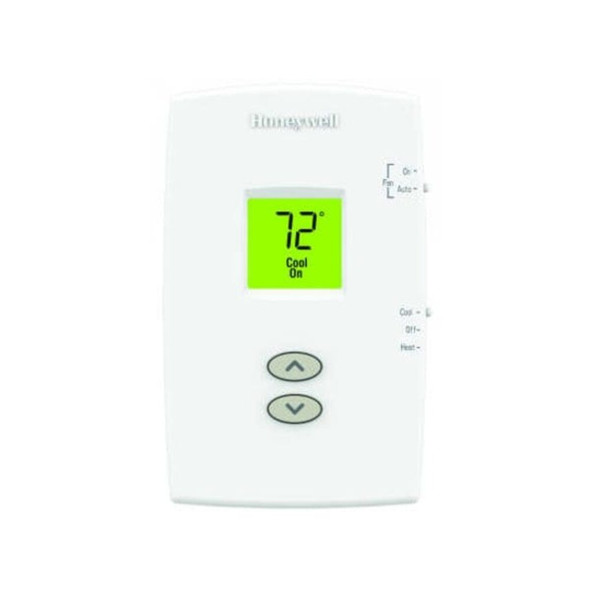 Vertical Non-Programmable Thermostats, 1 H, 1 C, Hardwired-Battery, 20-30VAC  TH1110DV1009/U