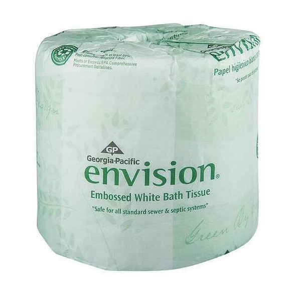 Pacific Blue Envision, Standard Core, 1 Ply, 550 Sheets, White, 80 PK 19881/01