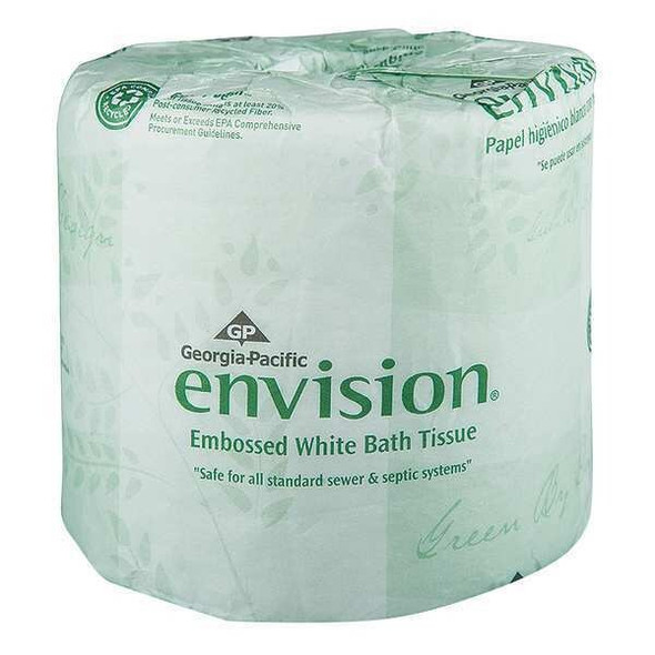 Envision, Standard Core, 1 Ply, 550 Sheets, White, 80 PK