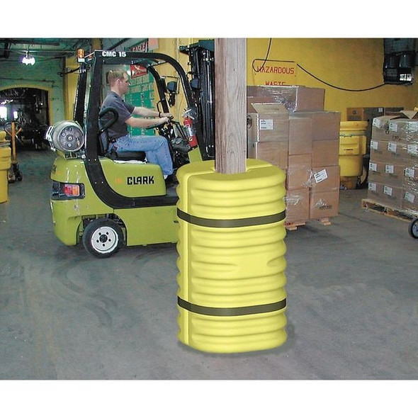 Manufacturer Varies Column Protector,For 12 In Column,Yellow 1712