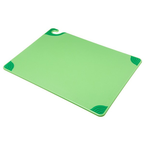 San Jamar Cutting Board,18x24,Green CBG182412GNGR