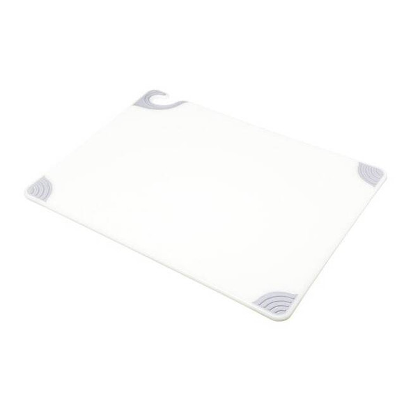 San Jamar Cutting Board,18x24,White CBG182412WHGR