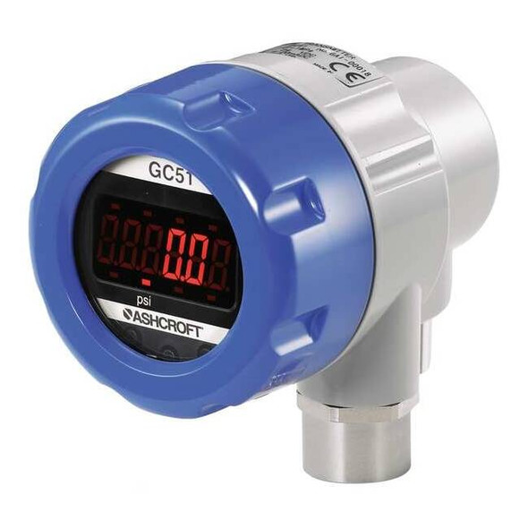 Ashcroft Pressure Transducer with Display,100 psi GC517F0242CD100#G