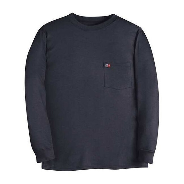 Men's Flame-Resistant Crewneck Shirt, 8.9 cal/sq cm, 5X, Cotton