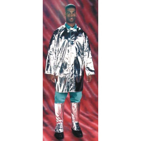 Steel Grip Aluminized Jacket, L, 15 oz PFR Rayon, Snaps Closure ARL 1136-35