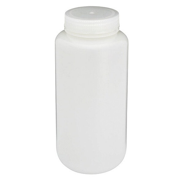 Globe Scientific Bottle, Wide Mouth, Round, HDPE, 1000mL,PK6 7011000