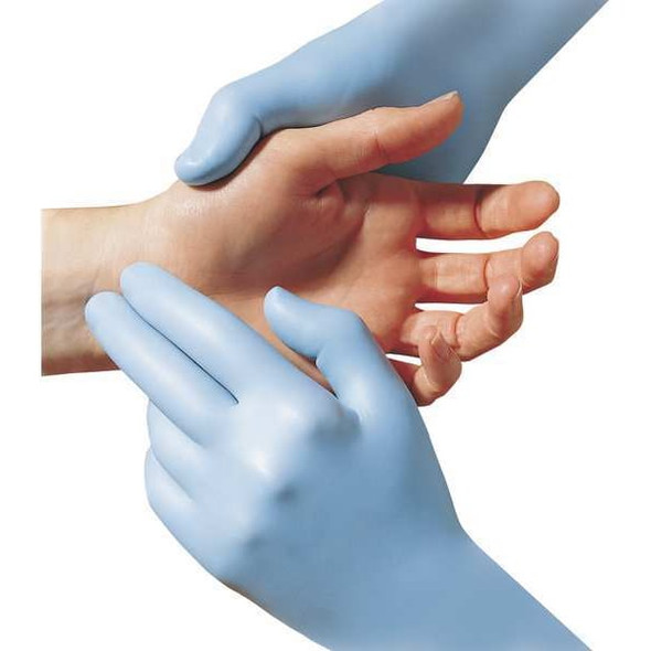 8005PF, Disposable Gloves, 8.00 to 8.99 mil Palm, Nitrile, Powder-Free, XL, 50 PK, Blue