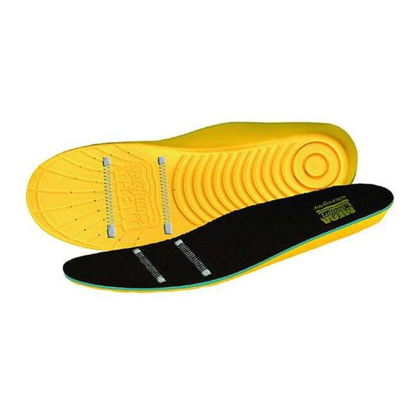 Megacomfort Insole,Men 12 to 13,Yllw/Blk,PR PAMESD