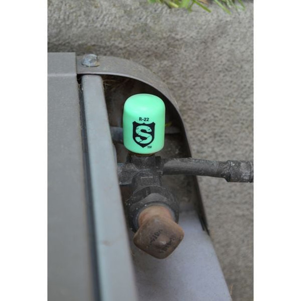 Jb Industries Refrigerant Cap Locks,1/4 in.,R-22,PK4 SHLD-G4