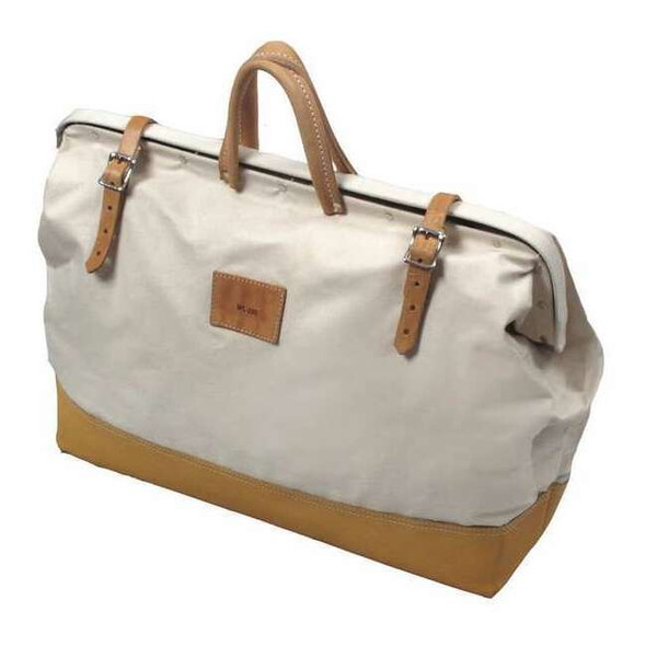 Kraft Tool Tool Bag, Brown, White, Canvas, 1 Pockets WL200
