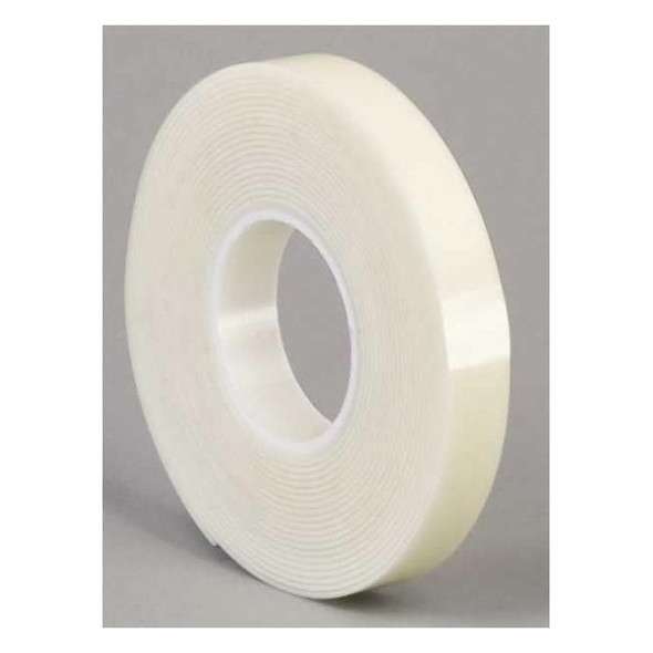 Double-Sided Foam Tape, 3/4 in W, 5 yd L, 1/16 in, Acrylic Foam, Double-Sided