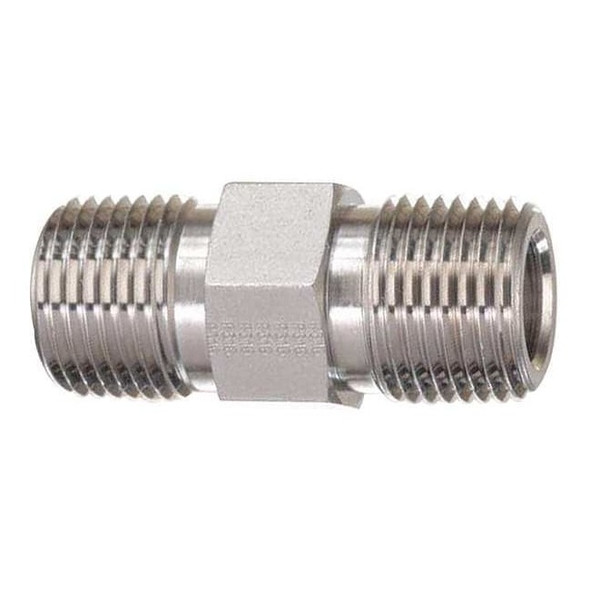 Parker 3/4" MNPT 316 SS Hex Long Nipple 12-12 MHN-SS