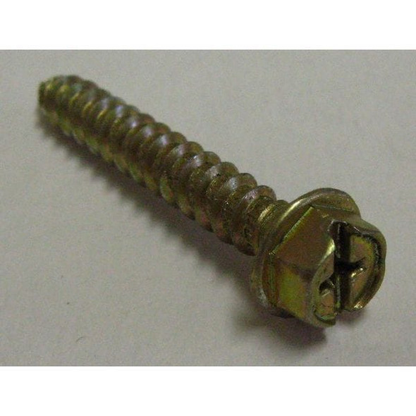 Con-Sert Screws Masonry Screw, 1/4" Dia., Hex, 3 in L, Carbon Steel Yellow Zinc, 100 PK